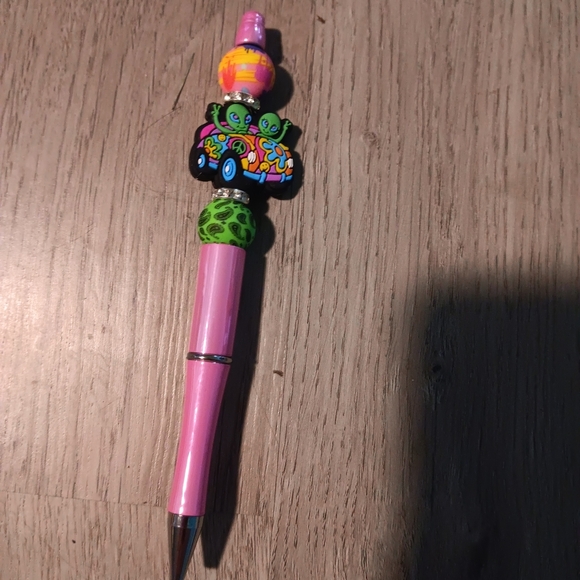 Colorful Beaded 5 Black Ink Pens Set - Picture 5 of 8